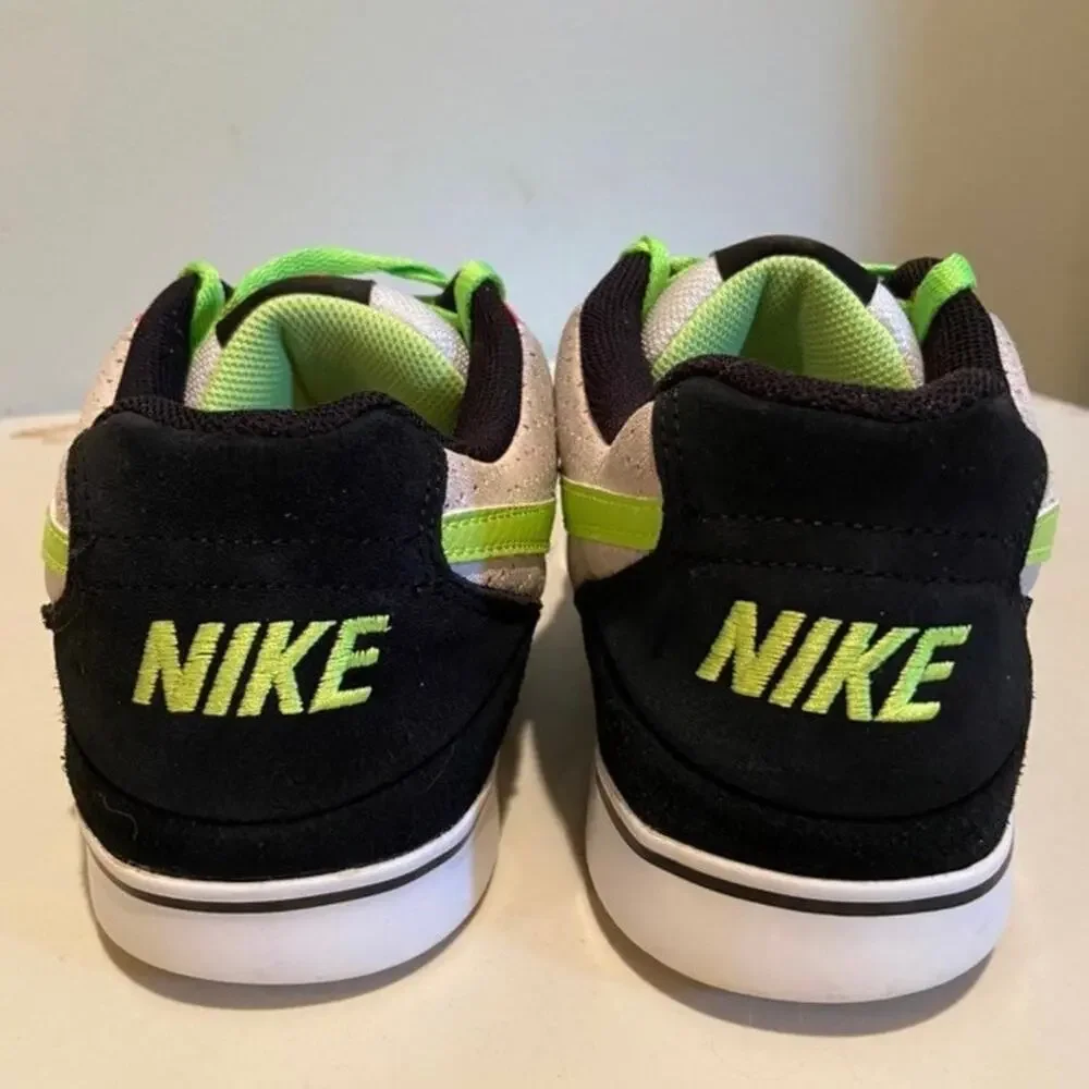 Nike Ruckus Men's 10 Low Beige, Green, Black, White, And Orange Sneakers